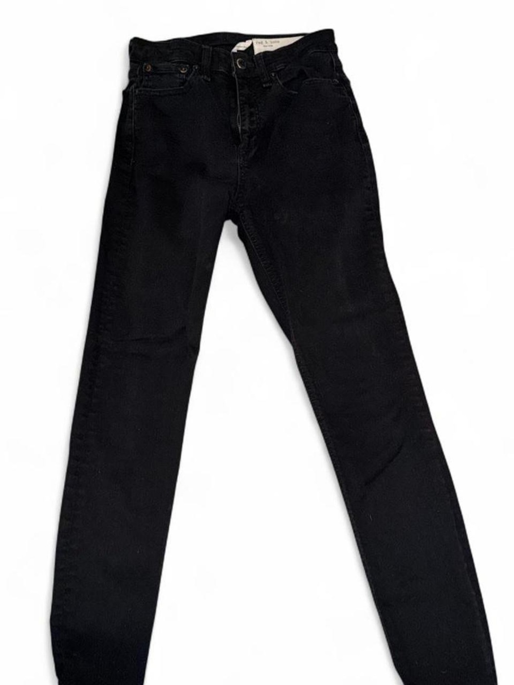rag & bone Black Skinny High-Rise Jeans